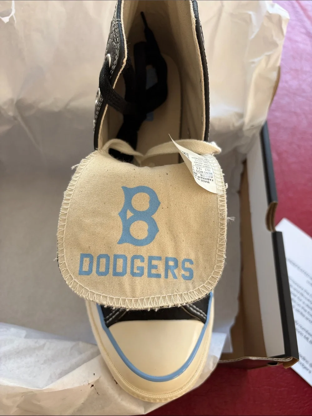Converse x Undefeated x Brooklyn Dodgers Chuck 70 High Top Sneakers - Picture 6 of 7